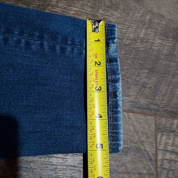 American Eagle Super Stretch X Skinny Denim Jeans Size 2 Long Slight Distressed - Picture 11 of 11